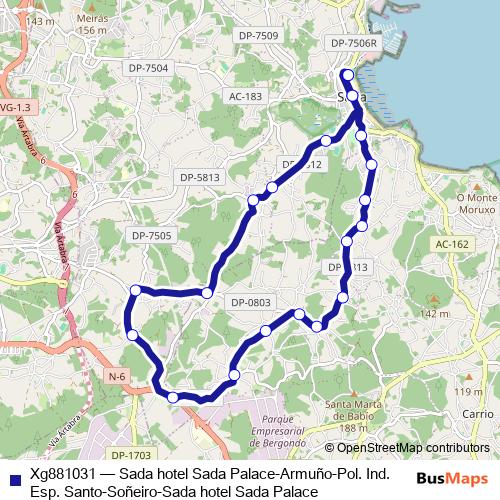 Xg881031 bus Line Map