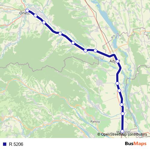 R 5206 rail Line Map