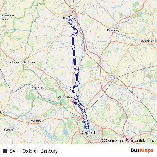 S4 bus Line Map