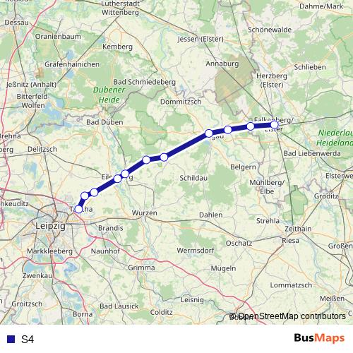 S4 bus Line Map