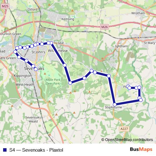 S4 bus Line Map