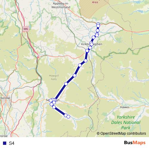 S4 bus Line Map