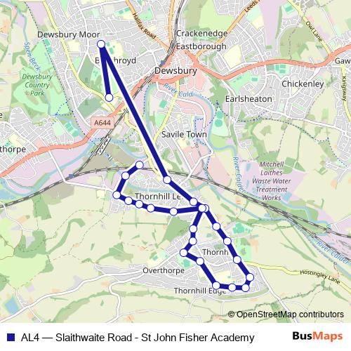 AL4 bus Line Map