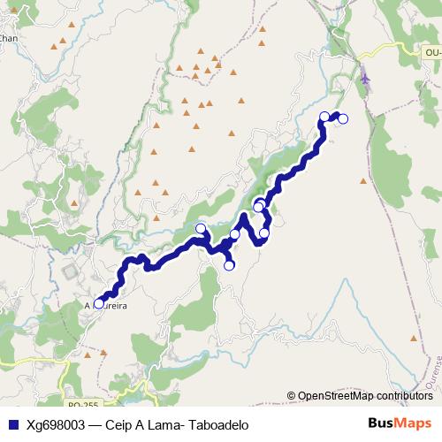 Xg698003 bus Line Map