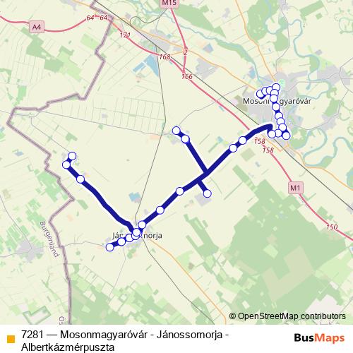 7281 bus Line Map