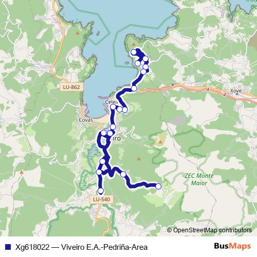 Xg618022 bus Line Map