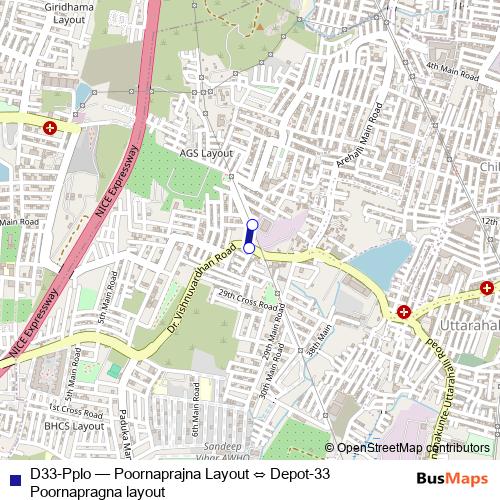 D33-Pplo bus Line Map