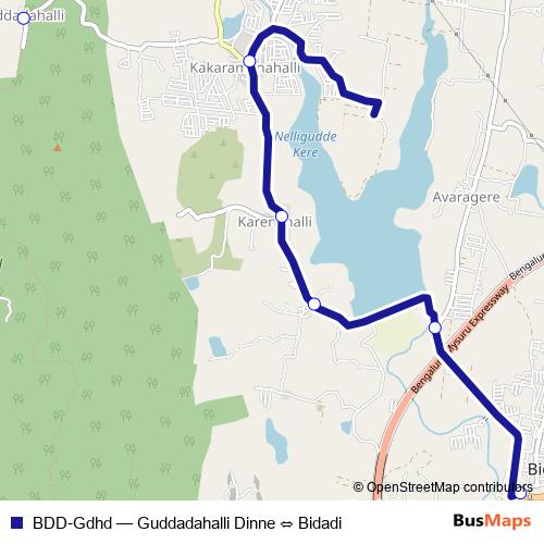 BDD-Gdhd bus Line Map