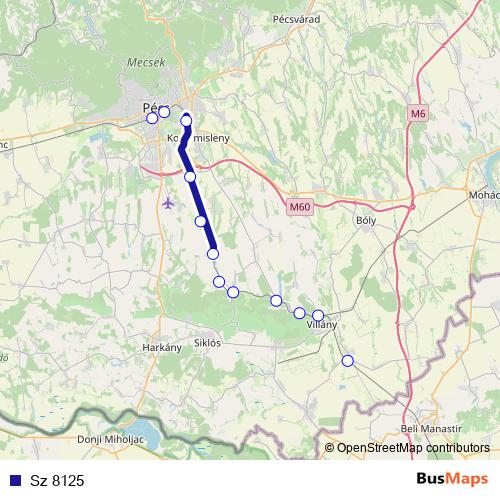 Sz 8125 rail Line Map