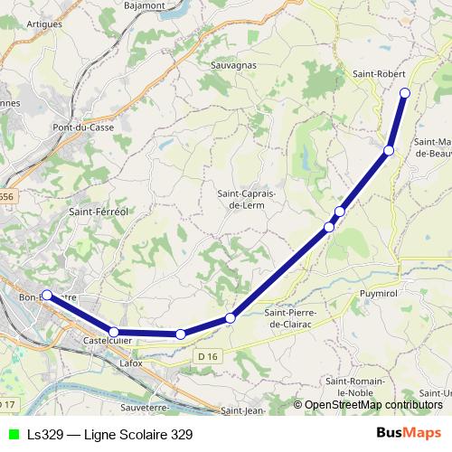 Ls329 bus Line Map