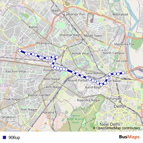 906up bus Line Map