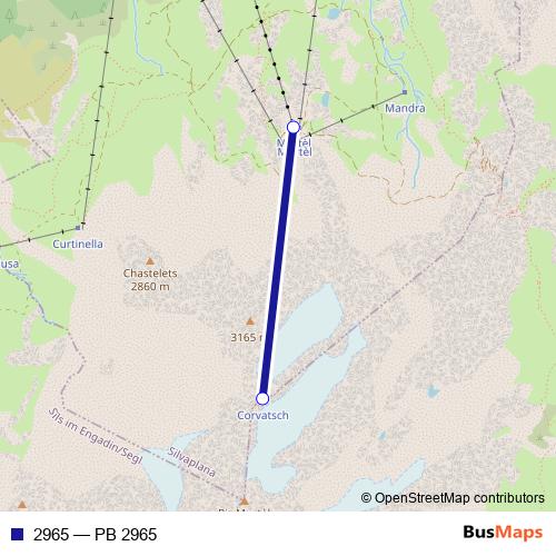 2965 cable-car Line Map