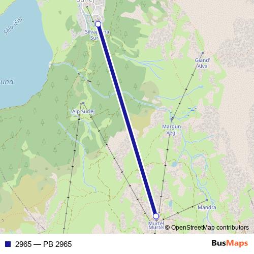 2965 cable-car Line Map