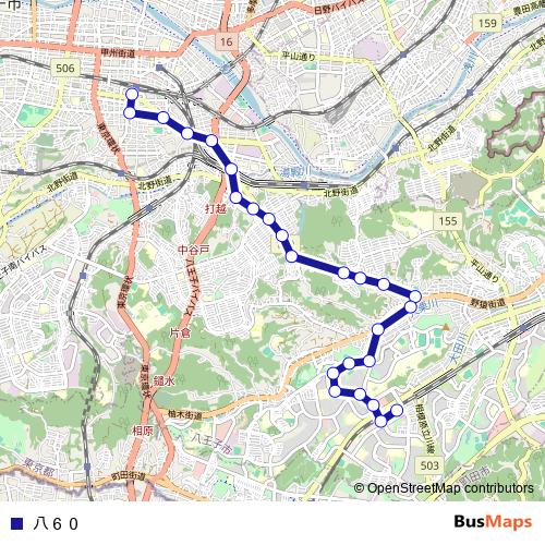八６０ bus Line Map