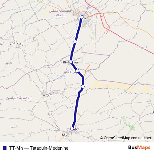 TT-Mn bus Line Map