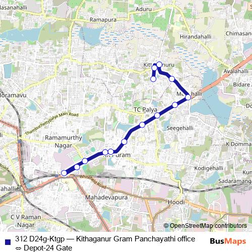 312 D24g-Ktgp bus Line Map