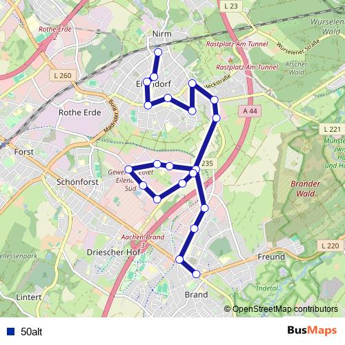 50alt metro Line Map