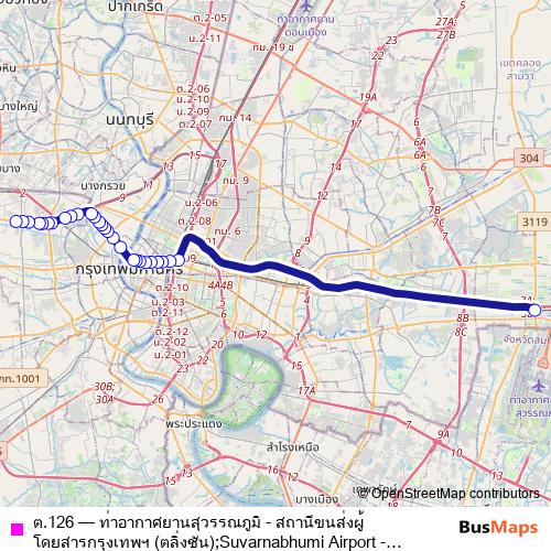 ต.126 bus Line Map