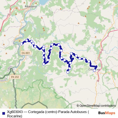 Xg603043 bus Line Map