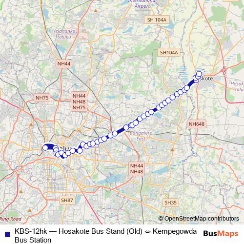 KBS-12hk bus Line Map