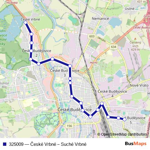 325009 trolleybus Line Map