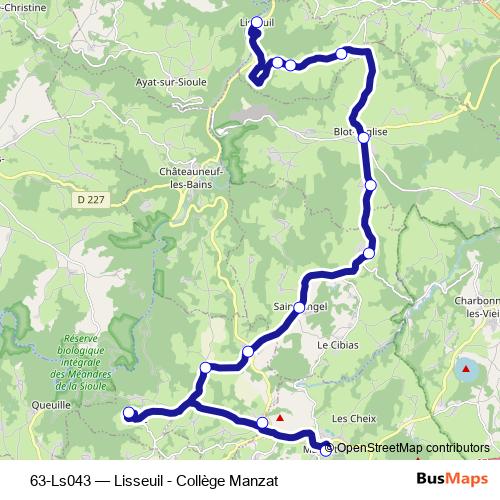 63-Ls043 bus Line Map