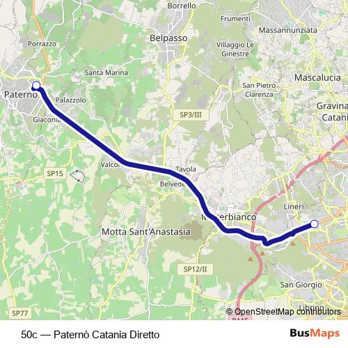 50c bus Line Map