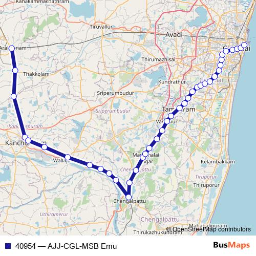 40954 rail Line Map