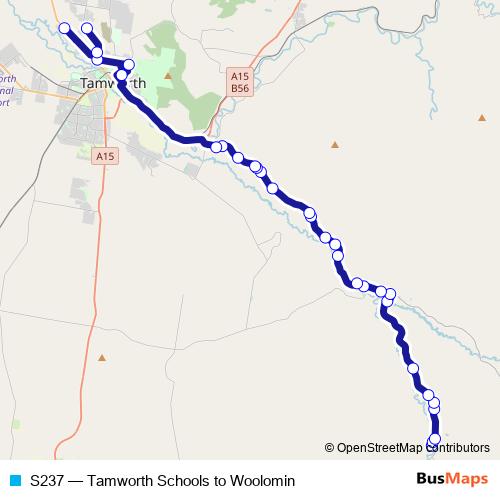 S237 bus Line Map