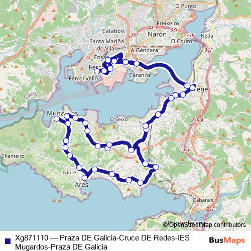 Xg871110 bus Line Map