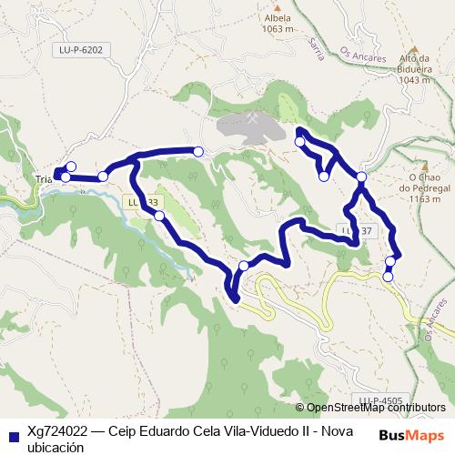 Xg724022 bus Line Map