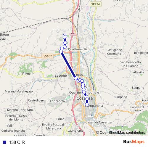 138 C R bus Line Map