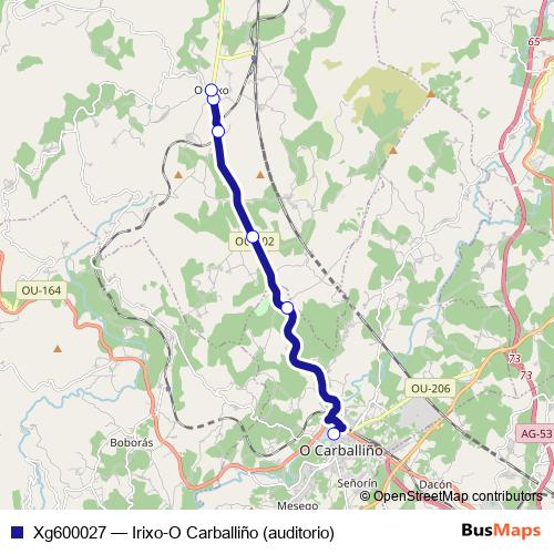 Xg600027 bus Line Map
