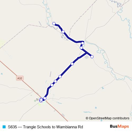 S635 bus Line Map