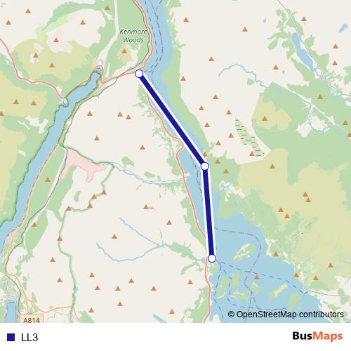 LL3 ferry Line Map