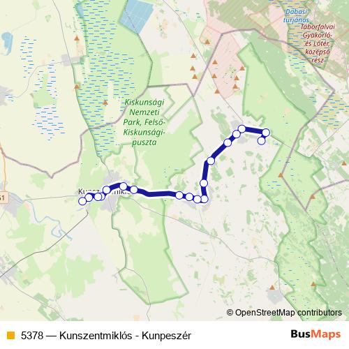 5378 bus Line Map