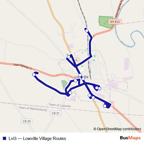 Lvl3 bus Line Map