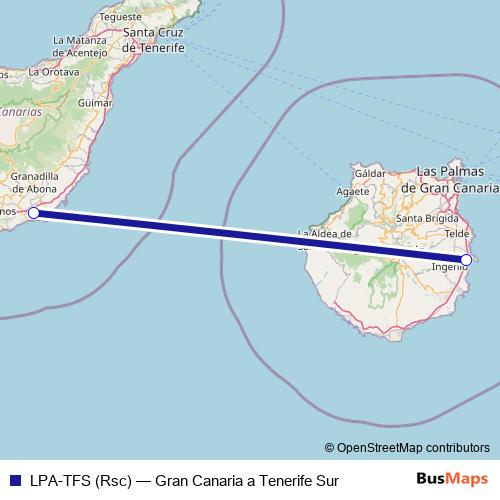 LPA-TFS (Rsc) air Line Map