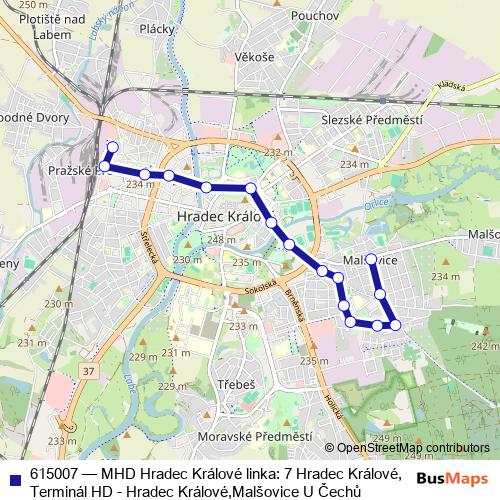 615007 trolleybus Line Map