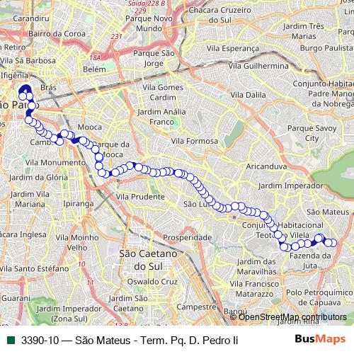 3390-10 bus Line Map