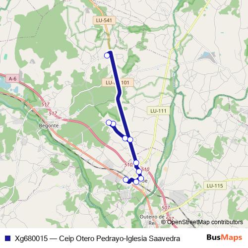 Xg680015 bus Line Map