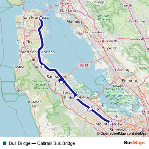 Bus Bridge bus Line Map