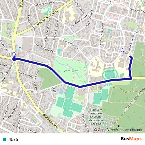 4575 bus Line Map