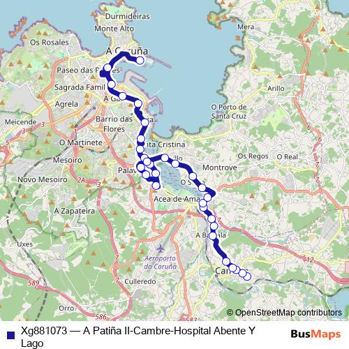 Xg881073 bus Line Map