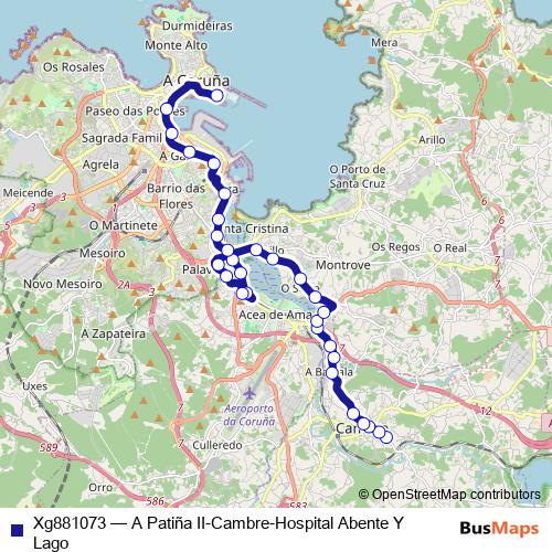 Xg881073 bus Line Map