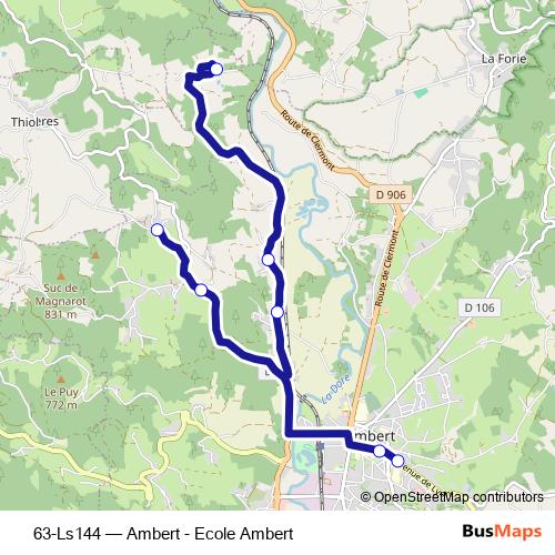 63-Ls144 bus Line Map