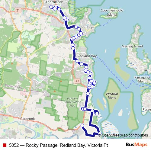 5052 bus Line Map