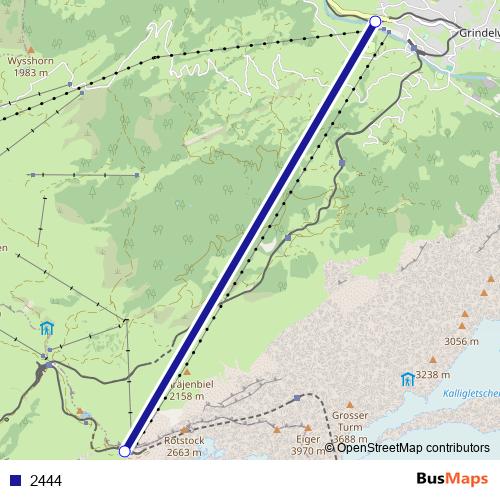 2444 cable-car Line Map