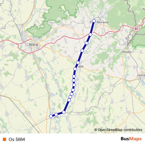 Os 5884 rail Line Map