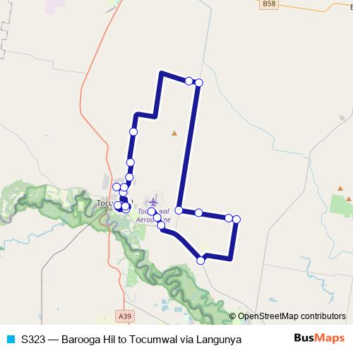 S323 bus Line Map